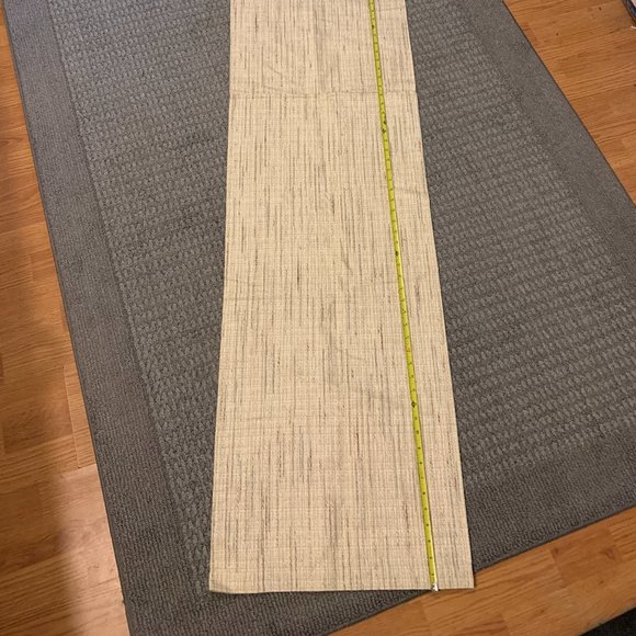 CURTAINS - 80x17.5 JC Penney Home Top Blouson Valance JewelTex Eggshell khaki - Picture 2 of 10